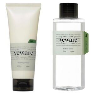 Veware Vegan Korean Lip Eye Waterproof Makeup Remover + Vegan Whipping Cleanser